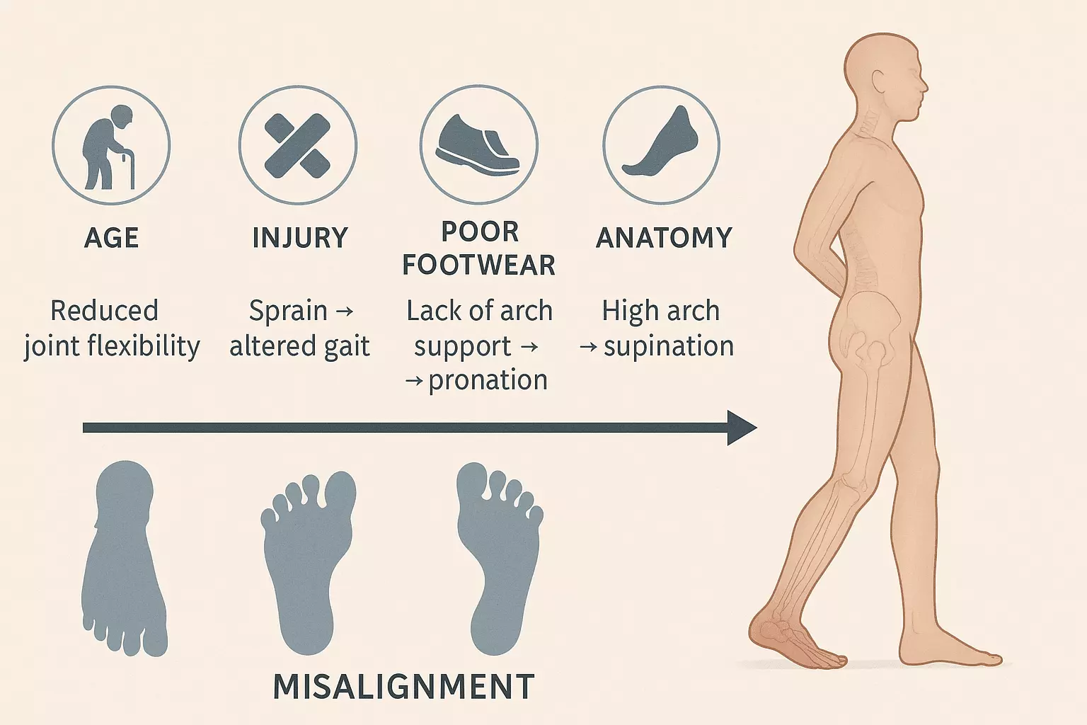 Key Factors of Foot Misalignment